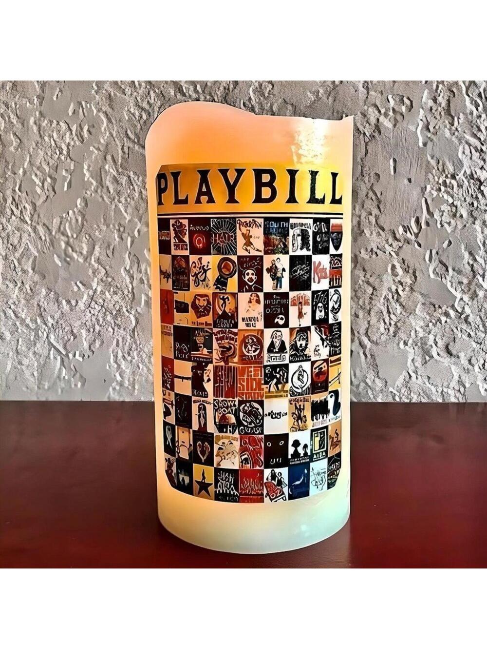 NWOT. Broadway Musicals Theater Flameless‎ Candle Gift